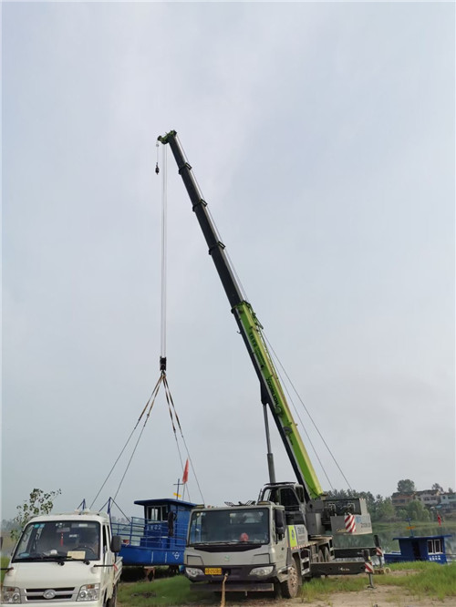 周村区桥梁建设吊装案例